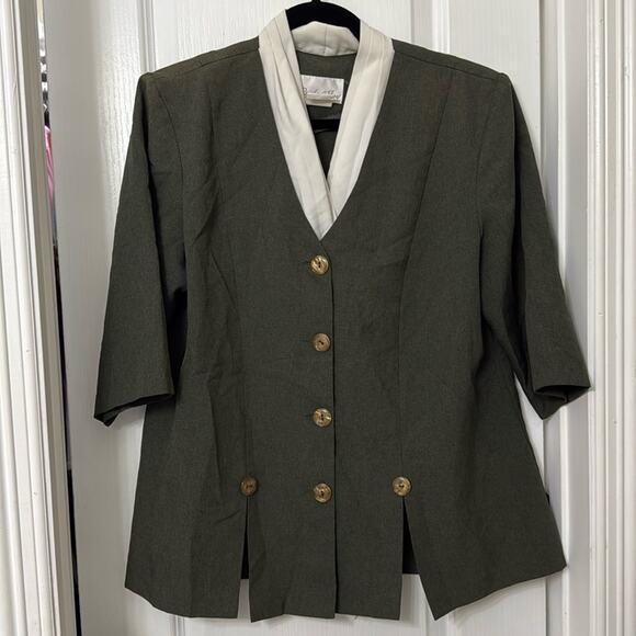 pride and joy Tops - Pride and joy green dress blazer size 16